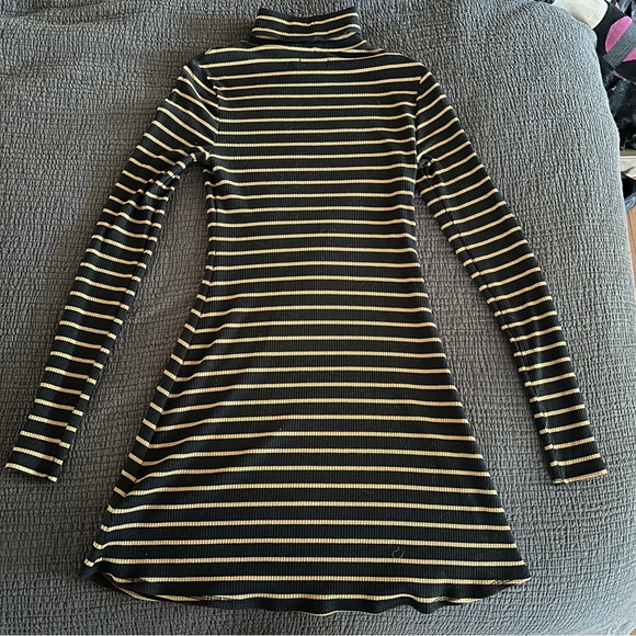 BDG Stripped Turtleneck Dress - Picture 3 of 3